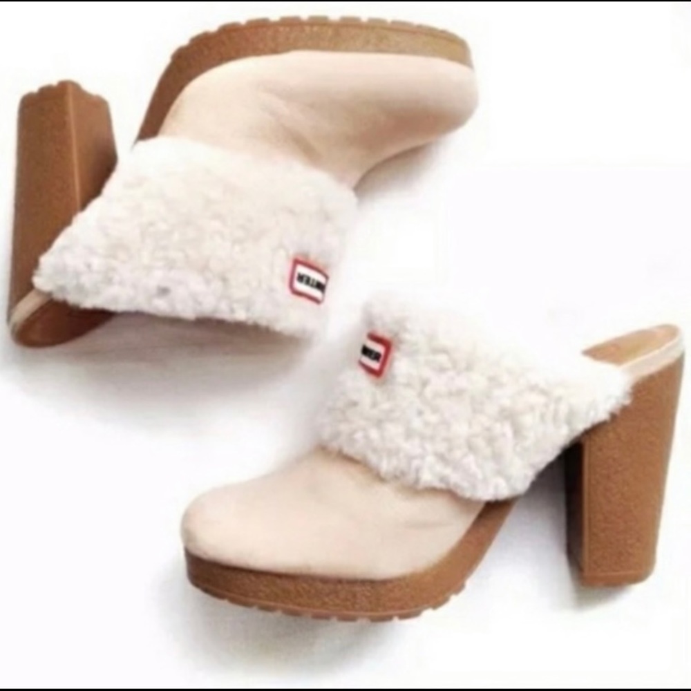 Hunter Bruson Suede Leather Slide Mules
